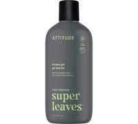 ATTITUDE Gel Douche Homme, 98 % origine naturelle, sans parabènes ni phtalates, certifié EWG, nettoie sans assécher, Matcha & Bergamote, 415 mL