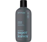 ATTITUDE Gel Douche Homme, 98 % origine naturelle, sans parabènes ni phtalates, certifié EWG, nettoie sans assécher, Eucalyptus & Sauge, 415 mL