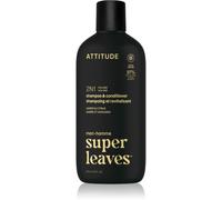 Attitude Super Leaves Men's Shampoo and Conditioner 2-in-1 shampoing et après-shampoing 2 en 1 pour homme Amber & Citrus 415 ml
