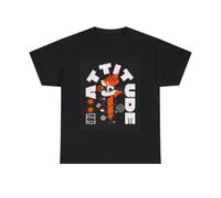 Attitude The on Life T Shirt Unisex Heavy Cotton Tee Black XXL