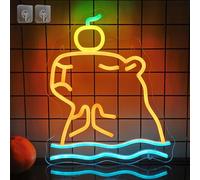Attivolife Capybara Panneau pour décoration murale, lampe LED en forme d'animal mignon avec faible alimentation USB, unique pour la maison, la chambre d'enfant, le magasin, le bar, la fête, cadeau