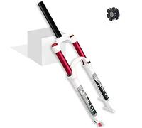 AttLvTu Bicyclette VTT Fourche Avant Vélo Air 26 27.5 29 Pouces, Ultraléger Alliage De Magnésium Vélo De Montagne Fourche À Suspension Tube Droit/Conique for 1.5-2.45" Pneus(Straight Manual Lock Out