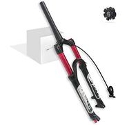 AttLvTu Fourche Avant VTT 140mm Course 26/27.5/29 Pouces Alliage Alu 1-1/8" Compat Frein Disque XC Pneus 1.5-2.45"(Tapered Remote Lockout,29 Pouces)