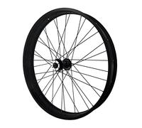 AttLvTu Roue Avant Fat Bike 26x4.0 Neige/Plage - Moyeu 135mm, Disque, Jante Alu 36H, Rayons Straight Pull (INCL. Axe Rapide & Pièces)