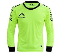 ATTONO Maillot de gardien de but pour enfant - Maillot de gardien de but de football rembourré, jaune, 128