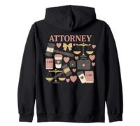 Attorney Law Office Cute Féminine Justice Design Sweat à Capuche