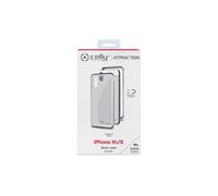 Attraction - iPhone Xs/X coque de protection pour téléphones portables 14,7 cm (5.8") Housse Argent, Transparent