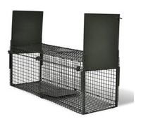 vidaXL Attrape à animaux Acier 2 portes Pliable Résistant 100x26x31 cm