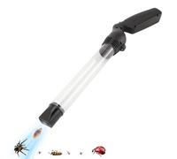 Attrape-araignée, aspirateur à main avec lumière LED forte aspiration longue poignée tube en PC transparent alimenté par batterie attrape-araignée de sécurité pour mites fourmis guêpes abeilles