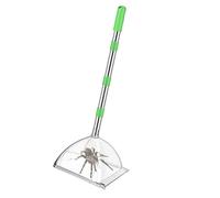 Attrape-araignées portable en acier inoxydable pour intérieur et extérieur avec poignée extensible de 81,3 cm, longueur réglable pour chambre/extérieur