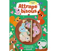 Attrape bisous - Cinq lapins câlins - Une histoire à raconter et des petits lapins à pêcher ! - Kim Faria - Hemma - Album jeunesse