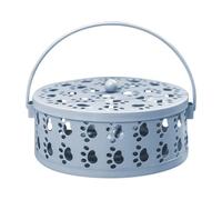 Attrape-cendres d'encens | Porte-encens avec poignée | Plat standard esthétique avec découpe griffe de chat pour la méditation en plein air, la maison, le patio et le camping