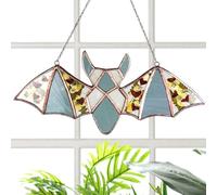 Attrape-Chauve-Souris Attrape-Acrylique 2D Floral Halloween Vitrail
