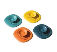 Attrape Cheveux Douche Bouchon collecteur de Cheveux de Salle de Bain, Filtre de Couvercle de vidange de Sol de Douche, Bouchon d'évier de Cuisine, Filtre de Drainage Filtre Cheveux Douche (Color : 4