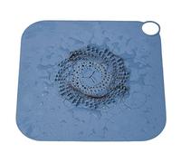 Attrape-cheveux pour bain - Carré à forte - Attrape-cheveux pour - Grand couvercle vidange pour - Bouchon vidange plat en silicone