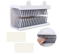 Attrape-cheveux pour mur de douche - Collecteur réutilisable, facile à installer, piège à cheveux pour salle de bain et baignoire (blanc)