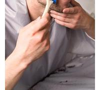 Attrape-cheveux - Tissu De Coupe Lavable, Attrape-cheveux, Feuille De Rasage 3D Imperméable | Tablier De Rasage Lavable Léger De Bavoir De Receveurs De Rasoir De Barbe Pour La Coupe De Barbe De Papa M