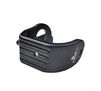 Attrape-crochet de fourche avant pour vélos pliants avec corps en aluminium usiné CNC et intérieur doux pour limiter les dommages au contact du cadre et du sol (noir)