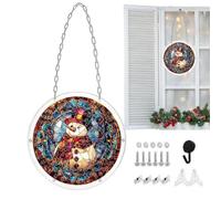Attrape- De Puzzle De Noël En Acrylique, Ornement De Vacances DIY, Cl | Puzzle De Noël En Acrylique Attrape-, 20x20x0.5cm, Ornement De Vacances À Faire Soi-même, Bonhomme De Neige En Acryliqu