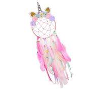 Attrape de Rêves,Capteur de Rêves avec Plumes Faite Main Capteur de Rêves Cercle Attrappe Reve pour Chambre Maison Décoration Tenture Murale Mobile Decoratif Filles Enfants Cadeau