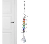 Attrape-décoration fenêtre d'intérieur | Boule Contemplative décorative en Verre | Attrape-À Queue Spiralée | pour Murs Portes Salle De Séjour Maison Chambre Jardin Entrée Arrière-Cour