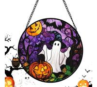 Attrape- d'Halloween 2D effrayant en verre en cour attrape-
