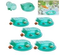 Attrape-escargots transparents pour aquarium d'eau douce, plastique réutilisable, fournitures de nettoyage, piège visuel pour aquarium de poissons