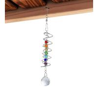 Attrape-Fenêtre Intérieure | Boule de Regard Verre Décorative | Attrape-À Queue Spiralée | pour Murs Portes Salle De Séjour Maison Chambre Jardin Entrée Arrière-Cour