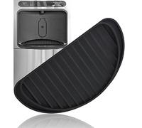 Attrape-Gouttes pour Réfrigérateur, Silicone Réutilisable Antidérapant Bac du Distributeur d'Eau du Réfrigérateur Tampon pour Bac d'Égouttement pour Réfrigérateur (Noir)