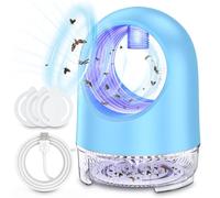 Attrape-insectes d'intérieur - Piège à mouches alimenté par ventilateur pour la maison - Piège les mouches des fruits, les moucherons, les moustiques, les mites | Design silencieux avec planches de