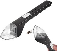 Attrape-insectes portable sans contact avec fenêtre transparente pour exploration de la nature et libération rapide (noir)