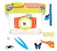 Attrape-insectes pour enfants, kit d'attrape-insectes pour enfants, kit éducatif de papillons avec loupe, pince à épiler, collectionneur, modèle, bandoulière, jouets d'extérieur pour papillon