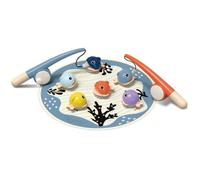 Attrape les Poissons, jeu éducatif, 6 poissons magnétiques, 2 cannes à pêche, tapis en tissu, Pour enfant dès 2 ans, TOP BRIGHT