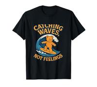 Attrape Les Vagues et ne se Sent Pas avec Un Motif d'ours de Surf T-Shirt