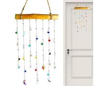 Attrape-lumière arc-en-ciel - Créateur de lumière du soleil, fenêtre décorative d'intérieur, matériau acrylique, peinture qui ne se décolore pas, anneau de suspension fendu, carillon à vent | Dos