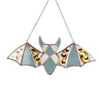 Attrape-lumière en acrylique - Pendentif plat en acrylique - Chauve-souris colorée - Décoration saisonnière pour fenêtre, rebord de fenêtre et rebord de fenêtre