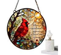 Attrape-lumière pour fenêtre - Décoration arc-en-ciel - Oiseau rouge - Attrape-soleil - Pour jardin, cour, balcon, salon, chambre à coucher, intérieur et extérieur - Utilité polyvalente pour