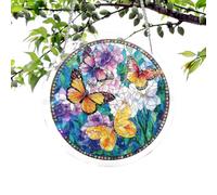 Attrape-Lumière pour Fenêtre | Ornement coloré Décoration d'intérieur,Puzzle Vitrail Attrape-,pour Mur, Porte, Jardin, Cour, Patio, Porche, Fête des Mères, Anniversaire, Crémaillère