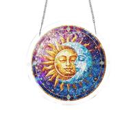 Attrape-lumière pour Fenêtre - Ornement Décoratif Coloré en Acrylique | Décoration De Jardin Pendentif Puzzle | pour, Portes, Cours, Terrasses, Porches, Fête des Mères, Anniversaire, Attrape-Sole