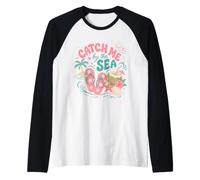 Attrape-Moi au Bord de la mer pour Amoureux de la Plage Manche Raglan