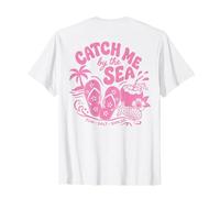 Attrape-Moi au Bord de la mer, Vacances à la Plage Tropicale, Graphique côtier T-Shirt