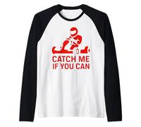 Attrape-moi si tu peux Retro Racer Go Kart Race Manche Raglan