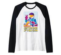 Attrape-moi si tu peux Retro Racer Go Kart Race Manche Raglan