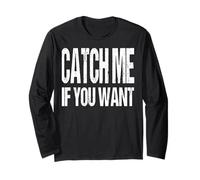 Attrape-Moi si tu Peux, Un Appel Amusant à l'amour pour Son Amant Manche Longue