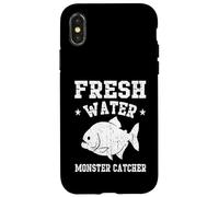 Attrape-Monstres en Eau Douce aventurier pêcheur Amateur de pêche Coque pour iPhone X/XS
