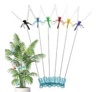 Attrape-Mouches Extérieur - Lot de 6 Décoratif Aspect Réel Réutilisable - Anti-Mouches Jardin s Artificielles | pour Jardinière Intérieure, Parterre, Balcon, Terrasse, Porche