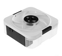 Attrape-Mouches Rechargeable Automatique avec Lumière LED - Piège Électrique Silencieux Rotation 360 Appât Sûr pour Intérieur Extérieur 19cm(1 3)