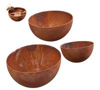 Attrape-pluie 3 pièces décoratif rustique extérieur | Mangeoire à abeilles d'extérieur pour pollinisateur d'abeilles, papillons, colibri, jardin, pelouse, patio, parc