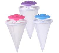 Attrape-Poils à Linge en Forme de cône à Mailles Fines 3 pièces 3 Couleurs - dissolvant de Remplacement Machine Laver pour restes Papier Cheveux Humains Chien Chat