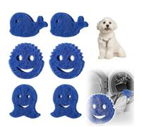 Attrape Poils Machine a Laver,6 Pcs Boule Anti Poil Machine à Laver pour Nettoyer Les Poils/DéBris d'animaux, Boule Anti Poil Machine a Laver Ramasse Poils Animaux pour Chien Chats Poils